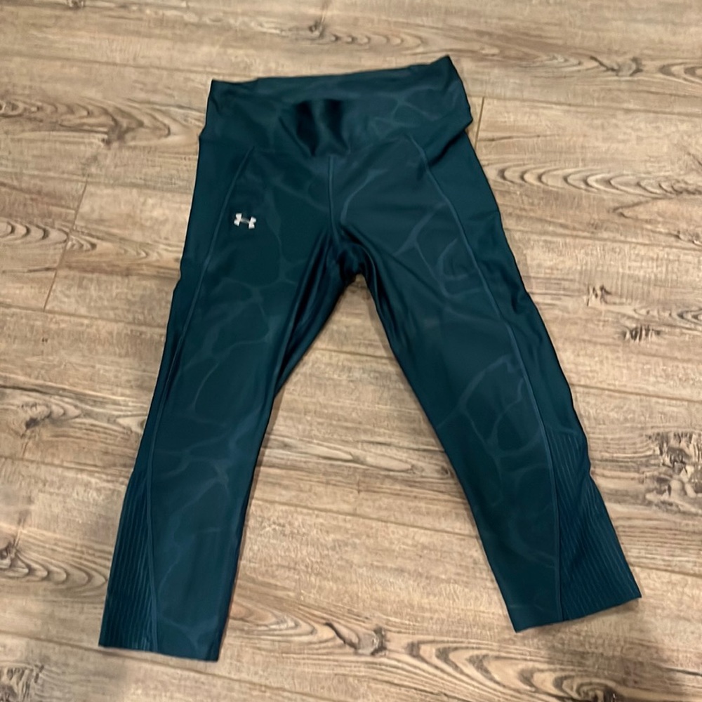 Teal under armor workout leggings